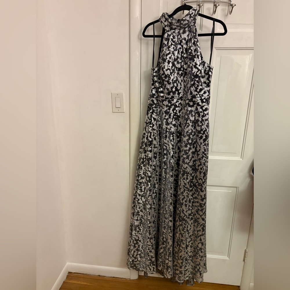 Betsy & Adam Monochrome Maxi Dress